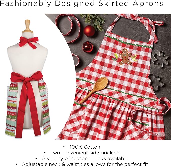 DII Women's Spring & Summer Apron Collection Adjustable, Two Large Pockets & - Image 7