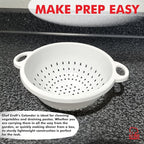 Chef Craft Select Plastic Deep Colander, 11x5 inch 5 quart - Image 3