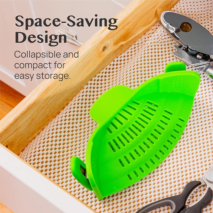2 Pack Kitchen Gizmo Snap-On Strainer - Image 4