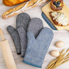 Oven Mitts and Pot Holders, Silicone Oven Gloves, 500 F Heat Resistant Oven - Image 4