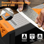 Goodjob Diamond Sharpening Stone 3 Side Grit 400/1000/8000 Premium Industrial - Image 4