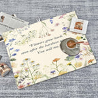 Inspirational Flower Language Dish Drying Mat 18x24 Inch, Microfiber Absorbent - Image 7