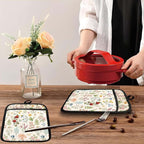 Beige Floral Botanical Pot Holders - Image 5