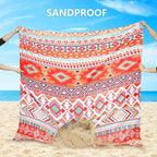 HIHOHO Beach Blanket Waterproof Sandproof Extra Large Beach Mat 79" X - Image 4