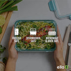 Ello Duraglass 3.4 Cup Meal Prep Sets 6Pc, 3 Pack Set- Glass Food Storage - Image 4