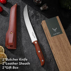 TAN REN Butcher Breaking Knife 8 Inch, Stainless Steel - Image 6