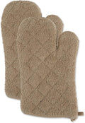 DII Basic Terry Collection 100% Cotton Quilted, Oven Mitt, 2 Piece by DII