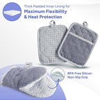 Casa Platino Silicone Oven Mitts & Potholders, 4-Piece – Pot Holders - Image 3