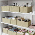 Drawer Organizer Clothes Set of 12 Beige - Image 6