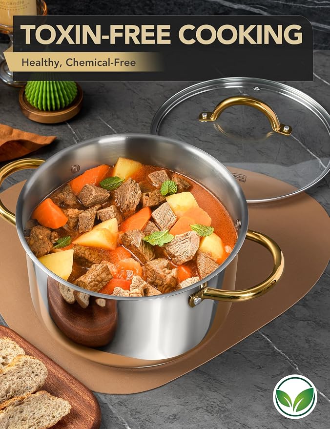 MICHELANGELO Stainless Steel Pots - Image 3