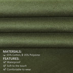 Yuubin Extra Large Aprons for Men Adjustable Button Apron - Image 3