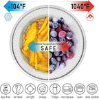Stackable Space-Saving Nesting Set of 3 Glass Bowls - Image 3