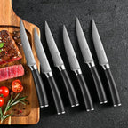 Sunnecko Knife Set with Block and Sharpener - Image 7