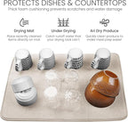 Bellemain XL Dish Mat 24" x 17" Microfiber Dish Drying Mat, Super absorbent - Image 5
