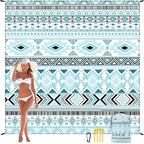 HIHOHO Beach Blanket Waterproof Sandproof Extra Large Beach Mat 79" X - Image 6