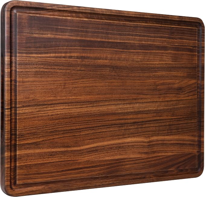 AZRHOM XL Large Walnut Wood Cutting Board by AzrHom
