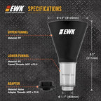 EWK Oil Funnel Threaded Engine Oil Fill Funnel, Secure No-Leak Design - Image 2