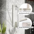 RUACQ Paper Towel Holder Under Cabinet, Wall Mounted or Adhesive Stainless - Image 2