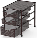 Simple Houseware Stackable 3 Tier Sliding Basket Organizer Drawer by SimpleHouseware
