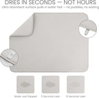 Bellemain XL Dish Mat Microfiber Dish Drying Mat, Super absorbent - Image 3