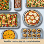 Pyrex 3-Piece Metal Cookie & Muffin Sheet Bakeware Set, Lightweight Stainless - Image 6