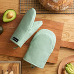 KITCHENAID Gourmet Series Gridlines Mini Oven Mitts 2-Pack Set, Heat Resistant - Image 2