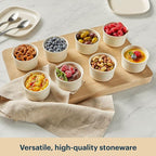 Pyrex 8-Piece, 6oz Ceramic Ramekin Bakeware Set, Nonstick Souffle Oven Pans - Image 6
