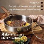 CAROTE 13 PCS Tri-Ply Stainless Steel Cookware Set - Image 4