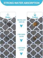 Dish Drying Mat for Kitchen Counter, Hide Stain Anti Absorbent for Kitchen - Image 2