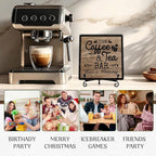 Coffee Bar Sign, Love is Brewing Farmhouse Tabletop Decor, Coffee and Tea Lover - Image 5