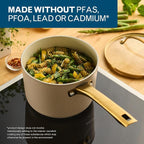 Farberware Forged Induction Ceramic Nonstick Sauce Pan/Soup Pot, Dishwasher Safe - Image 5