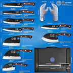 XYJ Professional Serbian Chef Knife Set - Image 2