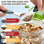 Spring Chef Stainless Steel Magnetic Measuring Spoons Set of 8 - Image 5