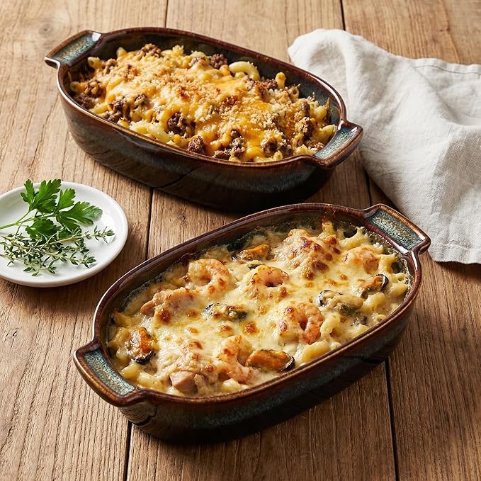 Ceramic Oval Casserole Baking Dish, 1.8 Quarts Baking Dish - Image 6