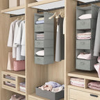 MAX Houser 6 Tier Shelf Hanging Closet Organizer, Closet Hanging Shelf - Image 7
