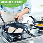 GreenLife Soft Grip Healthy Ceramic Nonstick 12 Piece Kitchen Cookware Pots and - Image 7