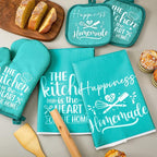 Sratte 6 Pcs Kitchen Decor Accessories Set Farmhouse Towels Pot Holders Oven - Image 7