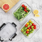 HOMBERKING 10 Pack Borosilicate Glass Meal Prep Containers - Image 7
