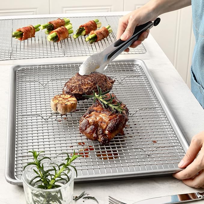 Spring Chef 11.5 x 16.5 Inch Stainless Steel Cooling Racks - Image 9