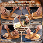 Bread Knife for Homemade Bread, 14.5" Wooden Sourdough Bread Knife, Sourdough - Image 7