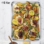 E-far Baking Sheets Set of 2, 16” x12” Stainless Steel Cookie Sheets Pans - Image 7