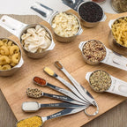 13-piece Measuring Cups and Spoons Set, 18/8 Stainless Steel Heavy Duty - Image 5