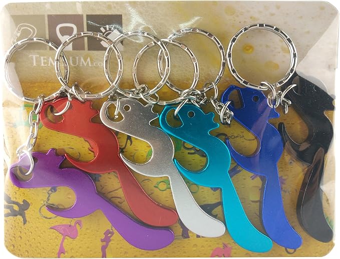 Swatom Squirrel Keychain Bottle Opener Beer Opener Tool Key Tag Chain Ring - Image 2
