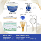 Matcha Whisk Set, Matcha Kit for Ceremony, 480 ML Ceramic Bowl - Image 6
