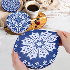 5 Pieces Bowl Covers Reusable, 5 Size Elastic Cloth Bowl Covers - Image 3