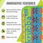 Wet-it! Skrubba 6-Pack Reusable Dish Scrubbers – Non-Scratch Scouring Pads - Image 3