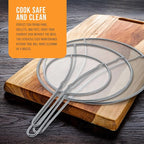 U.S. Kitchen Supply Set of 3 Stainless Steel Splatter Screen - Image 7