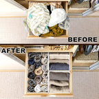 Simple Houseware Foldable Drawer Organizer Set of 12, Onesies – Closet & - Image 3