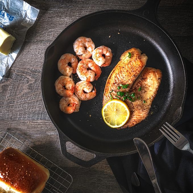 Utopia Kitchen Premium Saute Frying Pan 12 Inch, Cast Iron Chefs Pan, Pre - Image 5