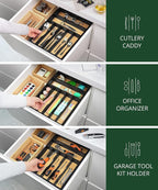 ROYAL CRAFT WOOD Luxury Bamboo Kitchen Drawer Organizer - Image 6
